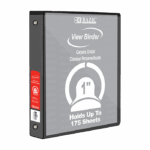 CARPETA BAZIC C/MICA NEGRA 1"