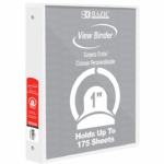 CARPETA BAZIC C/MICA BLANCA 1"