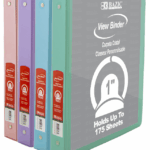 CARPETA BAZIC C/MICA COLORES PASTEL 1"