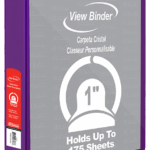 CARPETA BAZIC C/MICA MORADA 1"