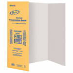 TRIPTICO DE CARTON BAZIC CHICO BLANCO