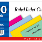 TARJETA BAZIC 3X5" RAYADO C/100