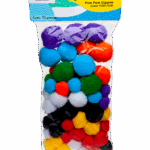 POM POM GIGANTES BARRILITO COLORES C/72