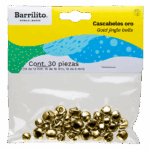 CASCABELES BARRILITO DORADOS C/30