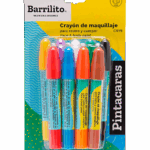 CRAYON PINTACARAS BARRILITO C/9 COLORES