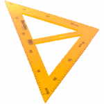 ESCUADRA BARRILITO DE PLASTICO 45º