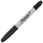 MARCADOR SHARPIE TWIN TIP NEGRO