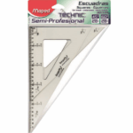 ESCUADRA MAPED TRANSPARENTE S/B C/G 30CM