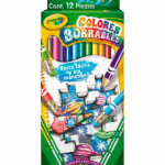 COLORES CRAYOLA MADERA BORRABLES C/12