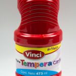 TEMPERA VINCI BOTELLA 16OZ ROJO