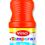 TEMPERA VINCI BOTELLA 16OZ NARANJA