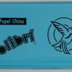 PAPEL CHINA COLIBRI/SCENTO AZUL TURQUESA C/100