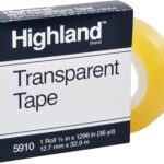 TAPE TRANSPARENTE HIGHLAND 1/2X36 YDS