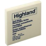 NOTAS ADHESIVAS 3X3 HIGHLAND AMARILLO