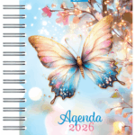 AGENDA UPAK DELUXE ENCANTO DE MARIPOSAS 2026 15.7 X 21 CM