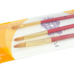 SET PINCELES POLICRAFT TAKLON ORO LENGUA GATO C/3