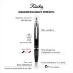 PLUMA ZEBRA KIZOKU RT C/ESTUCHE NEGRO