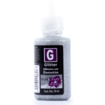 PEGAMENTO C/DIAMANTINA GLITTER PLATA