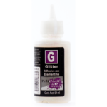 PEGAMENTO C/DIAMANTINA GLITTER BLANCO