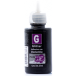 PEGAMENTO C/DIAMANTINA GLITTER NEGRO