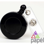 PORTAGAFETE CELICA TIPO YOYO NEGRO  PZA