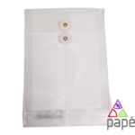 SOBRE EXPANDIBLE CELICA T/ESQUELA VERTICAL CON HILO BLANCO  PZA