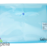 SOBRE EXPANDIBLE CELICA T/CARTA HORIZONTAL C/BOTON AZUL  PZA