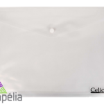 SOBRE EXPANDIBLE CELICA T/CARTA HORIZONTAL C/BOTON BLANCO  PZA