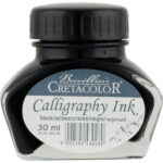 TINTA CRETACOLOR ROEL P/CALIGRAFIA 30ML NEGRA