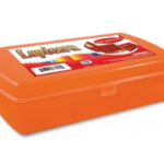 CAJA P/LAPIZ JANEL MEDIANA NARANJA TRANSPARENTE