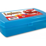 CAJA P/LAPIZ JANEL MEDIANA AZUL CIELO TRANSPARENTE