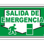 LETRERO CH 20X30 CM SALIDA DE EMERGENCIA