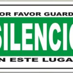 LETRERO CH 20X30 CM SILENCIO