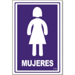 LETRERO CH 20X30 CM MUJERES