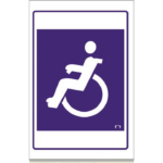 LETRERO CH 20X30 CM PERSONA DISCAPACITADA