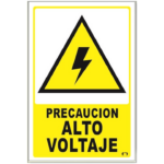LETRERO MED 30X46 CM PRECAUCION ALTO VOLTAJE