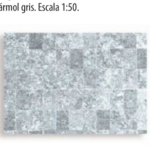 HOJA IMPRESA ROEL P/MAQUETA MARMOL GRIS 1:50